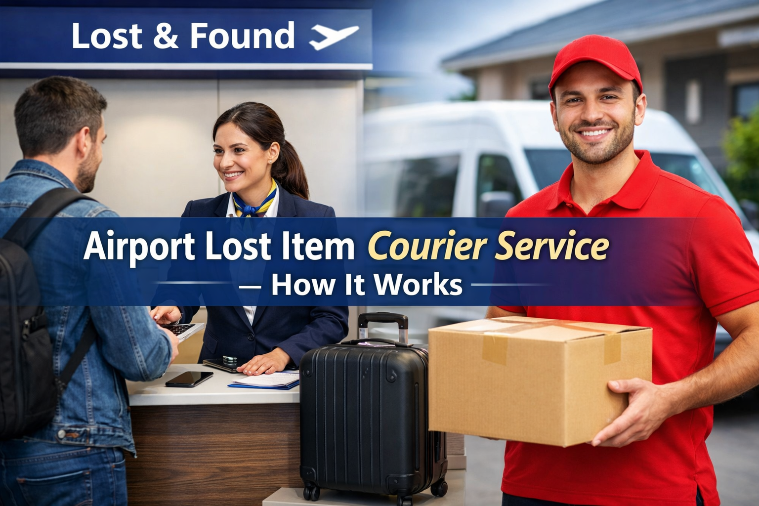 Airport lost item recovery assistance by Vimaan Desk support service